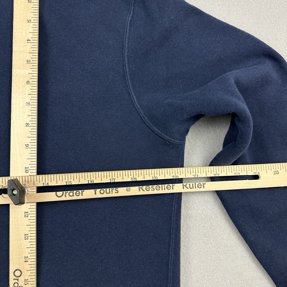 Nike Hoodie Men Medium Blue Solid Full Zip Training Sweatshir Swoosh Pockets M - Picture 8 of 10
